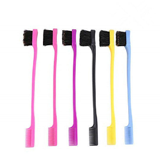 Brush on Hair Color Double-Sided Edge Control Comb & Eyebrow Brush | Four Flaire