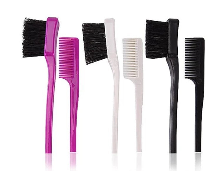 Brush on Hair Color Double-Sided Edge Control Comb & Eyebrow Brush | Four Flaire