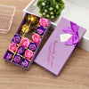 Flower Gift Box with 12 Soap Roses & Gold Leaf Rose – Elegant Gift | Four Flaire