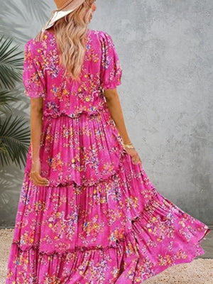 Bohemian Dress – Summer Casual Floral Maxi with Pockets | Four Flaire