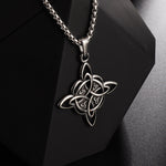 Irish Women’s Fashion Steel Necklace – Stylish Titanium Pendant Jewelry | Four Flaire