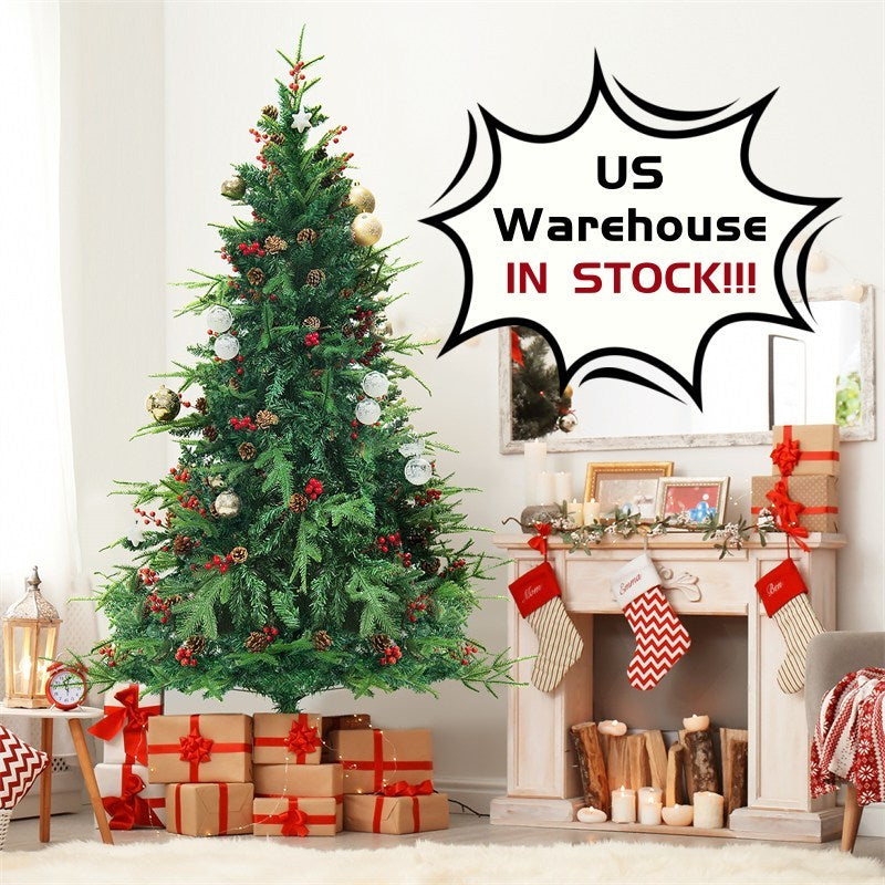 Four Flaire Christmas Tree Decoration Set – Artificial Snow PVC Holiday Tree