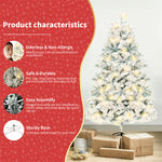 Four Flaire Christmas Tree Decoration Set – Artificial Snow PVC Holiday Tree