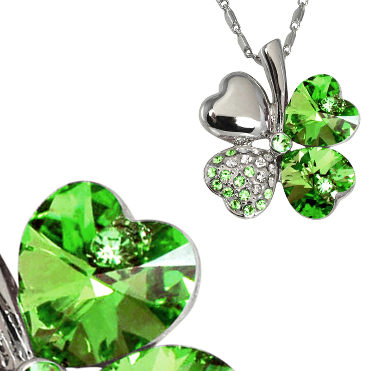 Four Flaire Jewellery Clover – Crystal Clover Necklace for Women