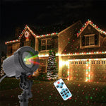 Four Flaire Outdoor Green and Red Lighting – Waterproof Laser Courtyard Light