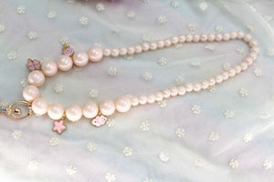 Four Flaire Korean Jewelry Neckless – Elegant Pearl Necklace for Girls