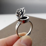 White Gold Jewellery Ring Vintage Openable Adjustable Women’s Fashion | Four Flaire
