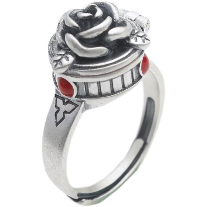 White Gold Jewellery Ring Vintage Openable Adjustable Women’s Fashion | Four Flaire
