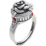 White Gold Jewellery Ring Vintage Openable Adjustable Women’s Fashion | Four Flaire