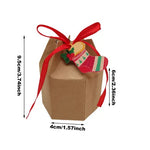 Four Flaire Christmas Gift Box Set – 24pcs Candy Treat Boxes with Ribbon & Cards
