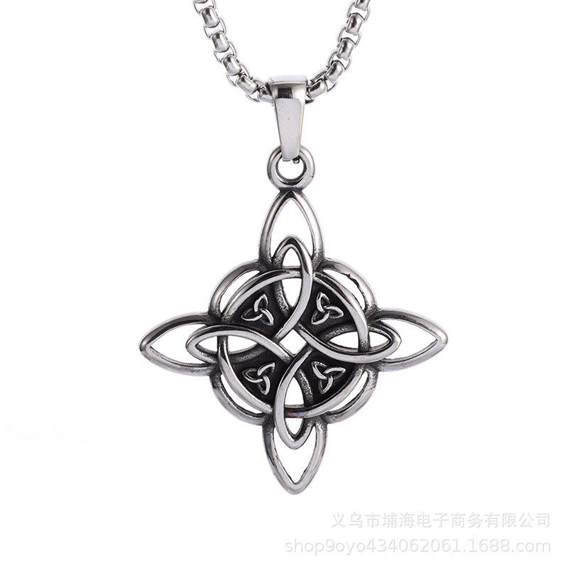 Irish Women’s Fashion Steel Necklace – Stylish Titanium Pendant Jewelry | Four Flaire
