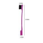 Brush on Hair Color Double-Sided Edge Control Comb & Eyebrow Brush | Four Flaire