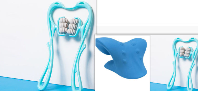 Four Flaire Multifunctional Back and Neck Massager – Six-Wheel Manual Massage Tool