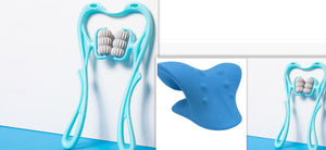 Four Flaire Multifunctional Back and Neck Massager – Six-Wheel Manual Massage Tool