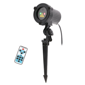 Four Flaire Outdoor Green and Red Lighting – Waterproof Laser Courtyard Light