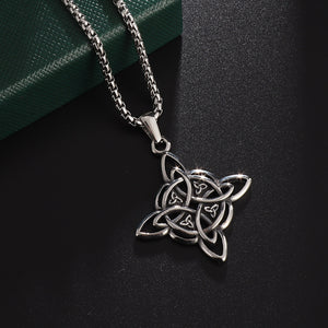 Irish Women’s Fashion Steel Necklace – Stylish Titanium Pendant Jewelry | Four Flaire