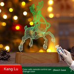 Four Flaire Christmas Night Lamp – 3D Acrylic LED Decorative Light Gift