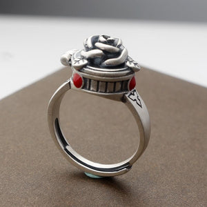 White Gold Jewellery Ring Vintage Openable Adjustable Women’s Fashion | Four Flaire
