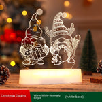 Four Flaire Christmas Night Lamp – 3D Acrylic LED Decorative Light Gift
