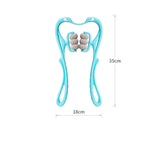 Four Flaire Multifunctional Back and Neck Massager – Six-Wheel Manual Massage Tool