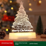 Four Flaire Christmas Night Lamp – 3D Acrylic LED Decorative Light Gift