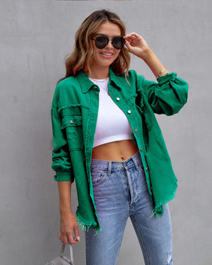 Four Flaire Women's Varsity Jacket – Fashion Ripped Shirt Jacket Casual Autumn Spring Tops