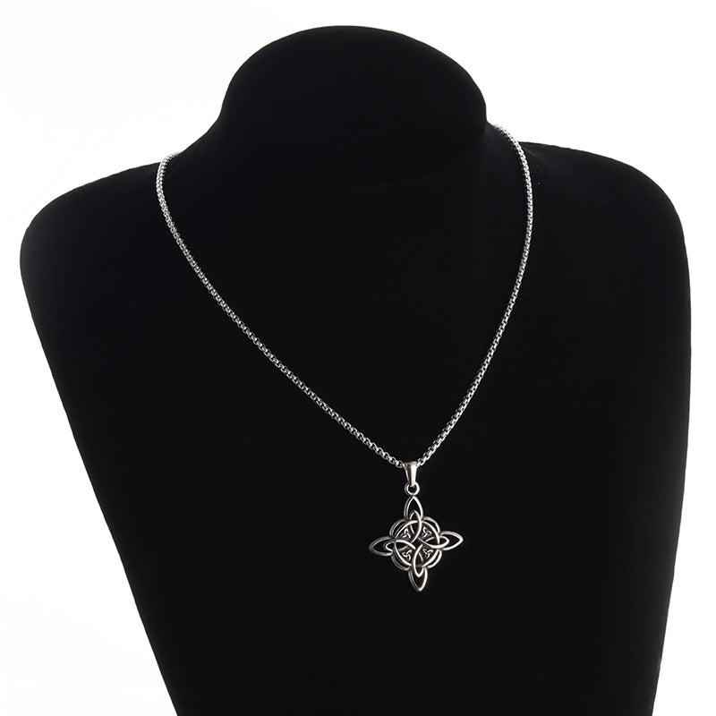 Irish Women’s Fashion Steel Necklace – Stylish Titanium Pendant Jewelry | Four Flaire
